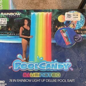 Rainbow Light-Up Pool Raft